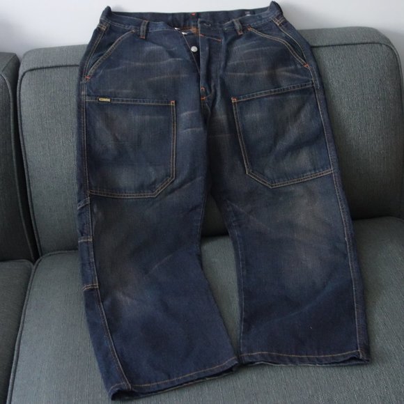 Diesel Hardware Denim Division Oversized Made in Italy 100% Cotton Size 32 Jeans - Picture 1 of 16